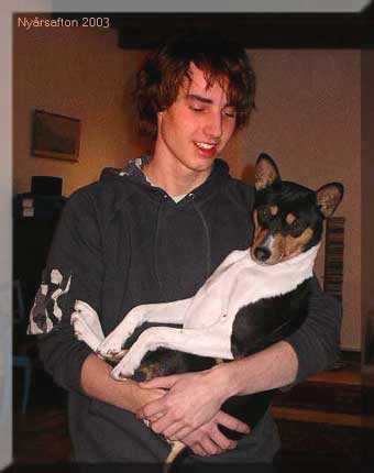 Johan and Zeke New Years Eve 2003