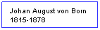 Textruta: Johan August von Born 1815-1878
